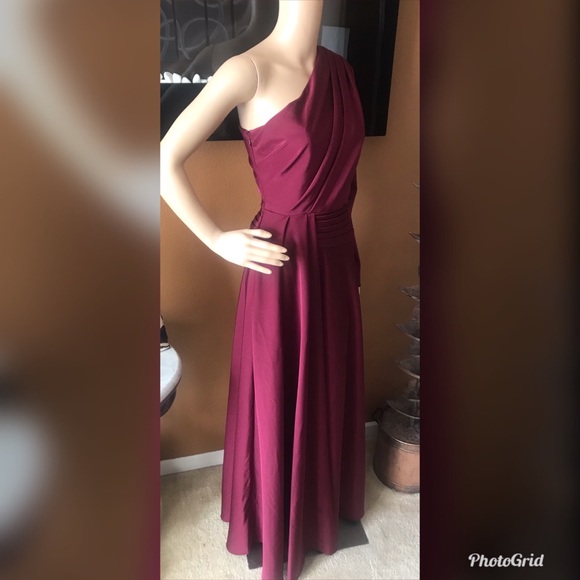 NWT Kay Unger Women’s One Shoulder Gown Dress - Picture 6 of 6
